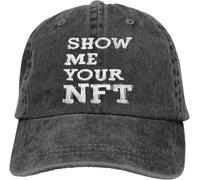 Casquettes de Baseball Classiques Chapeaux de Papa de Couleur Pure Montrez-Moi Chapeau pour Femmes Pare-Soleil Casquettes de Baseball NFT Jetons Non fongibles Casquette à visière Ca