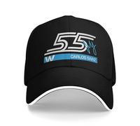 Casquettes de Baseball Classiques Williams Racing Team Hip Hop Carlos Sainz F1 Sandwich Chapeaux pour Hommes Femmes Chapeaux réglables Casquette Entraînements Essentiel pour l’Automne et l’été