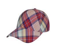 Casquettes De Baseball Coton À Carreaux Coloré Et Abstrait Strapback Cap | Strapback Cap Unisexe base-ball capuchon Anti-UV Chapeaux Pare-Soleil Pour Cadeau Golf Outdoor