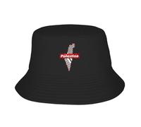 Casquettes de baseball de haute qualité , drapeau de la Palestine Gaza Bob Hat Casquettes de pêcheur en plein air pour unisexe Casual Voyage Randonnée Chapeaux de soleil Casquette graphique pliable