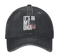 Casquettes de baseball de haute qualité , l’Amérique est dans mon ADN Casquette de baseball USA Drapeau y2k Rétro Hommes Adulte Trucker Hat Protection Solaire Randonnée Pêche Snapback Cap Cadeau