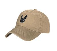Casquettes de Baseball de Haute qualité pour Hommes et Femmes, Bad Bunny Denim Casquette de Baseball Drôle Animal Rock Trucker Chapeau Printemps Couple Pas Cher Rétro Logo Casquettes de Baseball