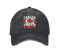 Casquettes de Baseball décontractées Never Never 51st State Canada Forever Baseball Homes Femmes en Jean usé Snapback Hasset coude relevé Chapeaux réglables d’extérieur