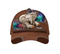 Casquettes De Baseball Elephant Love Custom (8) Strapback Cap | Baseball Cap Réglable Casquettes de Baseball Léger base-ball capuchon Pour Outdoor Course à Pied Golf