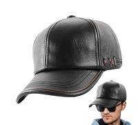 Casquettes de baseball, en cuir synthétique pour moto, casque de baseball élégant et réglable pour homme, sports de plein air, y compris la pêche, la plage, la randonnée, le golf, les voyages, le