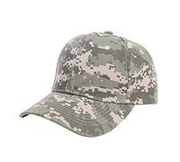 Casquettes de Baseball extérieures d'été Neutres pour Hommes et Femmes Camouflage Visières de Chapeau réglables Bonnet Fille 6 Ans (Green, One Size)