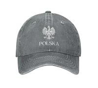 Casquettes de Baseball Homme Drapeau de la Pologne, Casquettes en Coton Unisexe Sport Casquette Armoiries polonaises, Réglable Femme Casquettes Pare-Soleil, Trucker Motorcycle Golf Cap