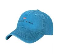Casquettes de Baseball Homme Drapeau du Costa Rica, Casquettes en Coton Unisexe Sport Casquette Patriotique, Réglable Femme Casquettes Pare-Soleil, Trucker Motorcycle Golf Cap