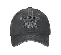Casquettes De Baseball Je suis Chuck Et Je Fais des Choses De Chuck Hip-Hop Confortable Casquettes Sport Athlétique Chapeau pour Hommes pour Femme Homme Extérieur