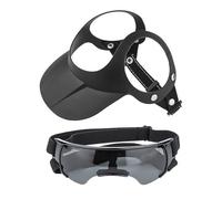 Casquettes De Baseball pour Chien,Ensemble Chapeau Anti-UV avec Lunettes pour Chien | Protection UV avec Trous pour Oreilles Et Visière Anti-Soleil pour Randonnée Plage Et Promenade
