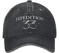 Casquettes de Baseball pour Hommes et Femmes, Summer Expedition 33 Clair Obscur Casquette de Baseball Sun Custom DIY Washed Trucker Hat Femelle Mâle Rock Snapback Cap Cool