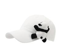 Casquettes de baseball pour hommes et femmes unisexe décontracté extérieur soleil réglable chapeau snapback sport bord incurvé design léger confortable pour printemps été chute, Blanc., taille unique