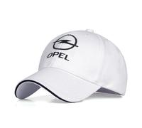 Casquettes de Baseball pour Opel Grandland 2021-, Capuchon Ajustable Casquette Sportive avec Logo Racing Cap Chauffeur Routier,White