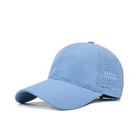 Casquettes de baseball surdimensionnées XXL, chapeau sport en maille à séchage rapide for grosses têtes, soleil course léger et imperméable pour Les Entraînements de Course(Light Blue,Head 55-59cm)