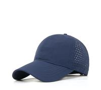 Casquettes de baseball surdimensionnées XXL, chapeau sport en maille à séchage rapide for grosses têtes, soleil course léger et imperméable pour Les Entraînements de Course(Dark Blue,Head 60-65cm)