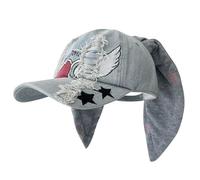 Casquettes de baseball tendance des années 2000 avec longues oreilles de lapin pour adolescentes, filles et femmes, couvre-chefs de danse populaire, accessoire de tête de rue, b, Taille unique