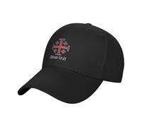 Casquettes De Golf Jérusalem Chevalier Templier Croisé Croix Deus Vult Ajustable Casquette Visiere Anti-UV Protection Baseball Casquettes pour Voyages Extérieur Golf