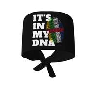 Casquettes De Travail C'est dans Mon Adn Le Drapeau De La République Centrafricaine Doux Bonnet De Travail Unisexe Toque De Cuisinier pour Femme Homme Restaurant