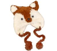 Casquettes d'hiver confortables sur le thème des animaux pour enfants en tissu à motif léopards et protection des oreilles d'animal chapeau d'hiver pour enfants, C, taille unique