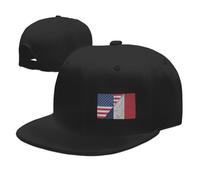 Casquettes Drapeau Français De L'Amérique Plié Casquette De Camionneur Vintage Unisexe Solaire Cap pour Extérieur Été Golf
