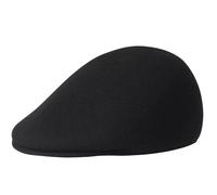 Kangol Laine sans Couture 507 Casquette Plate, Noir (Noir/doré BG), S Mixte