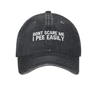 Casquettes Ne Me Fais Pas Peur, J'Urine Facilement Respirant Anti-UV Casquettes De Baseball Confortable Chapeau pour Hommes pour Course À Pied Golf Été