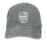 Casquettes Nous Le Peuple, Ça n'a Pas Besoin D'Être Réécrit. Queue De Cheval Casquettes De Baseball Hip-Hop Unisexe Sunhat pour Été Extérieur Golf