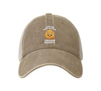 Casquettes on m'a Dit qu'il Y Aurait des Nuggets De Poulet Décontractée Unisexe Casquette De Camionneur Réglable Sunhat pour Homme Femme Été