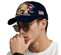 Casquettes Patriotiques pour Hommes - Casquette Baseball Patriotique Royal 250e Anniversaire,Couvre-Chef Unisexe pour Les Jours Sport Randonnée Pêche Course Vacances