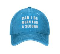 Casquettes Puis-Je Être Méchante Une Seconde ? Ajustable Chapeau pour Hommes Sunhat pour Sport Course Motorcycle