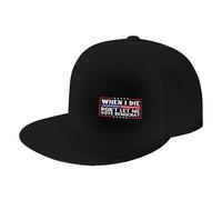 Casquettes Quand Je Mourrai, Ne Me Laissez Pas Voter Démocrate Casquettes De Baseball Unisexe Retro Solaire Cap pour Course À Pied Été Extérieur