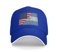 Casquettes Sport Drapeau Argentin De L'Amérique Compliqué Casquettes Confortable Réglable Solaire Cap pour Extérieur Golf Course À Pied