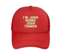 Casquettes Sport Je suis Josh, Je Fais des Choses De Josh, Oh Mon Dieu ! Maille Sunhat Protégeant du Soleil Chapeau pour Course Homme Et Femme Femme