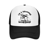 Casquettes Sport Je suis Un Batteur Créé pour Adorer Le Set De Batterie Casquettes De Baseball Unisexe Hip-Hop Chapeau pour Homme Femme Golf