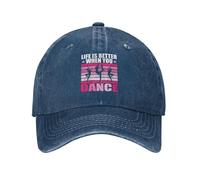 Casquettes Sport La Vie Est Meilleure Quand on Danse Casquette De Camionneur Protégeant du Soleil Hip-Hop Sunhat pour Homme Femme Course À Pied