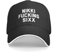 Casquettes Sport Nikki Fucking Sixx Protégeant du Soleil Mode Casquette De Camionneur Confortable Chapeau pour Golf Course À Pied Femme