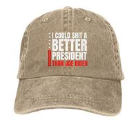 Casquettes Sports,Je pourrais Avoir Un Meilleur président Que Biden. Fuck Joe Biden. Chapeau de Golf Réglable,Anti UV Casquette de Camionneur pour Golf Outdoor Femme