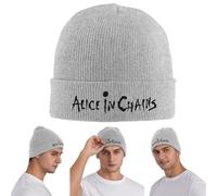 Casquettes tricotées Classiques Alice in Chains Rooster Dirt Layne Staley Rock Bonnet Chaud Bonnets en Tricot d’Hiver Hip Hop pour tuques Unisexe Unisex pour l’extérieur