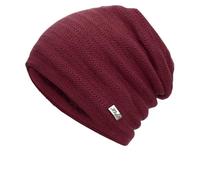 Casquettes tricotées pour femmes et hommes - Casquettes ouvertes en coton - Protège-oreilles - Casquette chaude pour homme et femme, Rouge, Taille unique