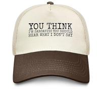 Casquettes Tu Crois Que Je suis Sarcastique ? Tu Devrais Entendre Ce Que Je Ne Dis Pas. Ajustable Chapeau Soleil Baseball Cap pour Homme Activités Été