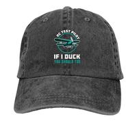 Casquettes unisexes de Père Noël Casquette de baseball pour hommes lavées RC Pilote d’essai If I Duck You Should Too RC Trucker Snapback Casquettes Papa Chapeau Modèle d’avion Casquettes de golf
