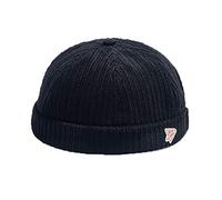 Casquettes unisexes sans bords Docker, bonnet de travail, casquette de marin, style rétro, bord roulé, casquettes de crâne réglables, Taille unique