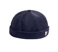 Casquettes unisexes sans bords Docker, bonnet de travail, casquette de marin, style rétro, bord roulé, casquettes à ajustement réglable, Taille unique