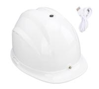 Casqueur de Gearwell, casque de sécurité, casque climatisé, système de refroidissement à double ventilateur, connexion Bluetooth des phares, casque de commande vocale à distance