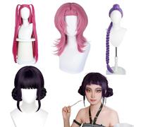 Casqueur De Poignée De Perruque En Dentelle Réglable Pour Les Chasseurs De Démon Costume Costume, Accessoire D'halloween Sécurisé Avec Maille Respirante Pour Une Longue Usure B