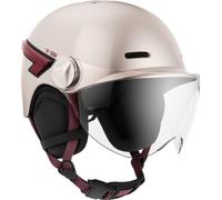 Casr Casque vélo Glow avec LED et visière Rose L