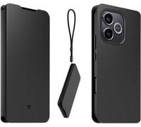 Casr - Etui Avec Cordon Honor 600 Lite Folio Noir + Dragonne