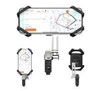 Casr Support Smartphone Holder Pro pour guidon avec bras, universel jusqu'à 7" Noir métal