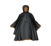 Casr Super Poncho Cape de Pluie Réfléchissante Imperméable Noir/Camel Taille Unique Super Visible