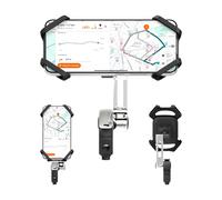 Casr Support Smartphone Holder Pro pour guidon avec bras, universel jusqu'à 7" Noir métal